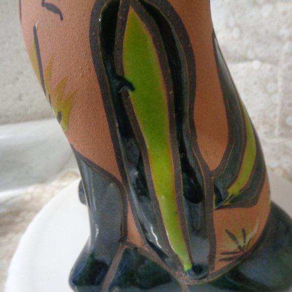 Coyote Ceramic * Made in Mexico * Howling Talavara Coyote - Picture 8 of 9